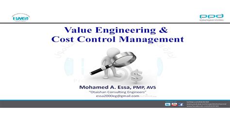 Value Engineering And Cost Control Management Software Engineering