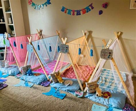 Glamping Tent For Slumber Party Birthday Sleepover Party Etsy Diy