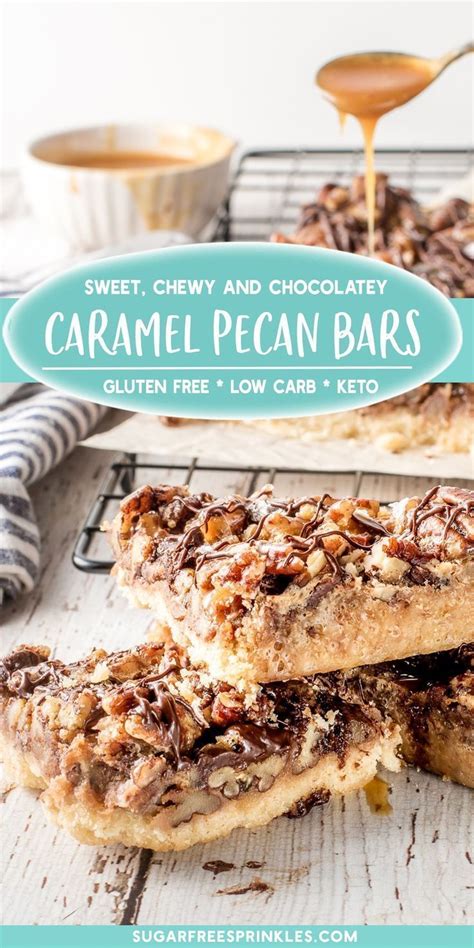 We are constantly adding low carb dessert recipes to this site, with over 108 options to satisfy your sweet tooth. You have to try these delicious, chewy, and rich caramel pecan bars that are made without ...