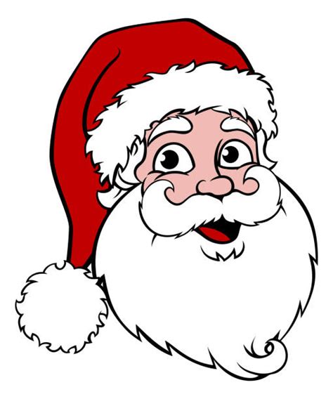Best Clip Art Of Santa Claus Face Illustrations Royalty Free Vector