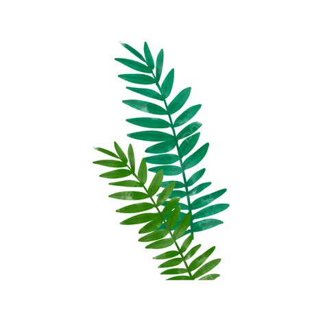 Planta De árvore Aquarela Verde Dos Desenhos Animados Png Clip Art