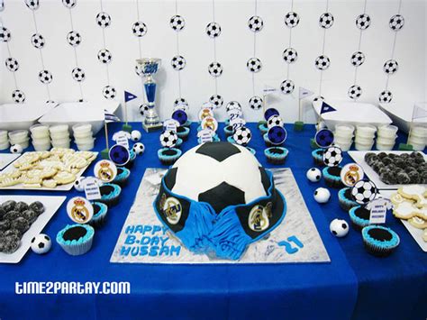 Real Madrid Soccer Football Birthday Party Ideas Photo 6 Of 17