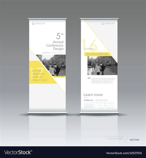 Vertical Banner Template Design Royalty Free Vector Image