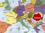 Map Of Romania In Europe