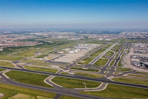 Aerial Photo Terminal 1 Parking Garage Pearson International Airport