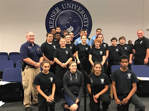 Port St Lucie Police Department Explorer Program Visits Ku Keiser University