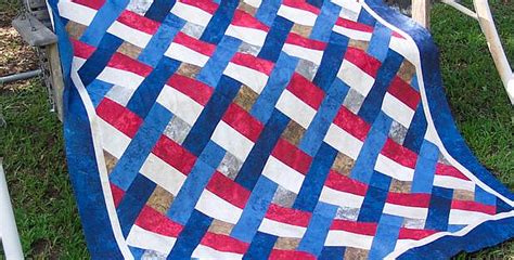 Patriotic Colors Are Great In This Easy Quilt Quilting Digest