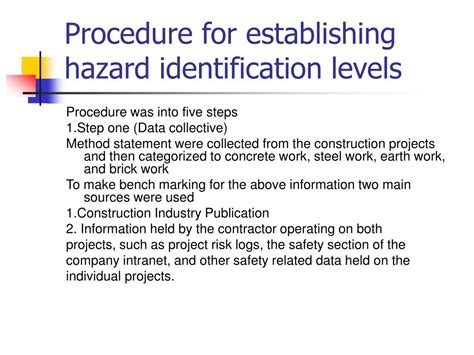 Ppt Safety Hazard Identification On Construction Projects Powerpoint