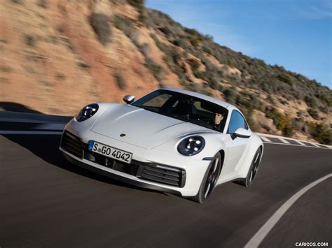2020 Porsche 911 4s Color Carrara White Metallic Front Wallpaper