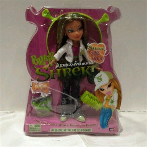 Bratz Dreamworks Shrek Yasmin Doll With Lipgloss Comb Bag And Shrek
