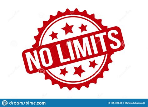 No Limits Rubber Stamp. Red No Limits Rubber Grunge Stamp Seal Vector ...