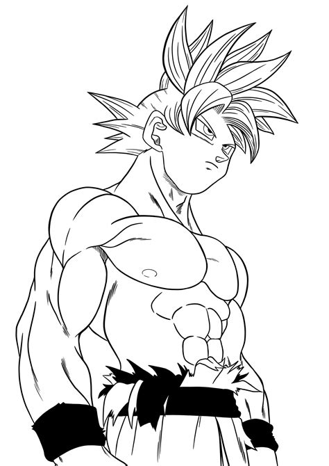 Actualizar Imagen Dibujos De Goku Ultra Instinto Para Colorear