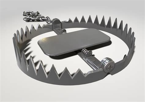 Metal Animal Trap 3d C4d