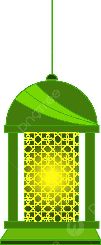Adorno De Linterna Verde Islámica De Ramadán Png Ramadán Linterna
