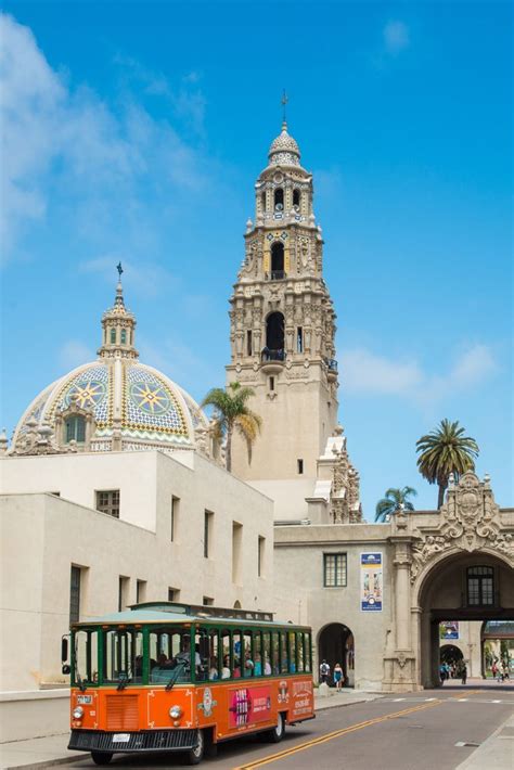 See The California Tower And Other San Diego Landmarks Along An Old