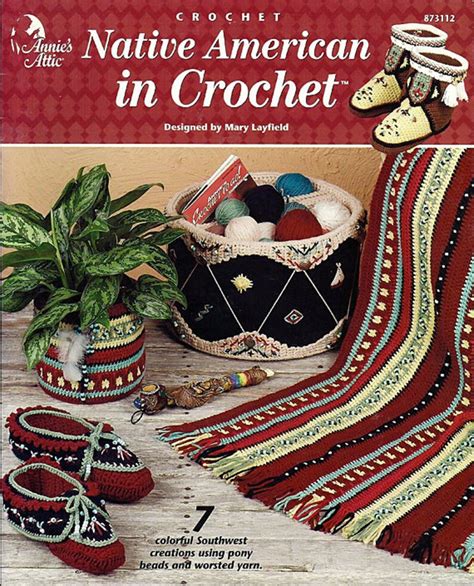 Native American In Crochet Pattern Book Annies Attic Etsy
