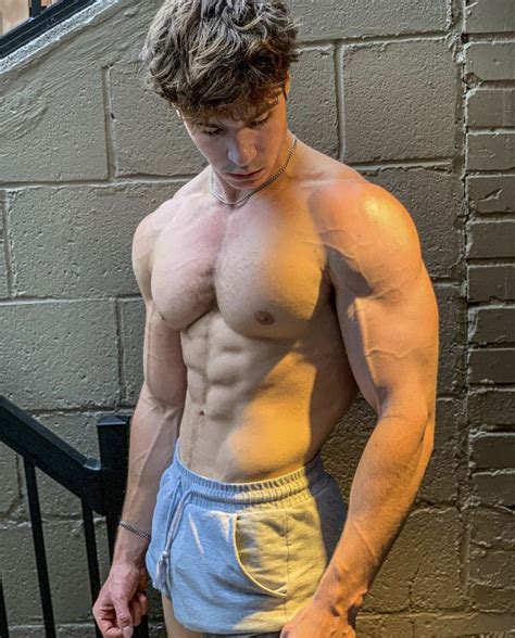 Strong Young Barechest Guy Andrew Ryan Sexy College Bro Body Big Pecs