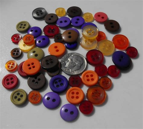 Autumn Buttons 50 Small Assorted Round Sewing Crafting Bulk Etsy Italia