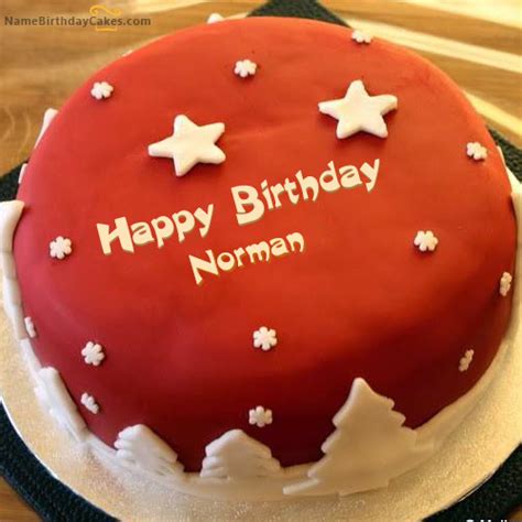 Happy Birthday Norman Cakes Cards Wishes