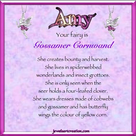 Purpledebbie Jewels Art Creation Names Amy Amy Fairy Name Amy Is My