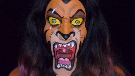 Scar From The Lion King Makeup Tutorial Youtube