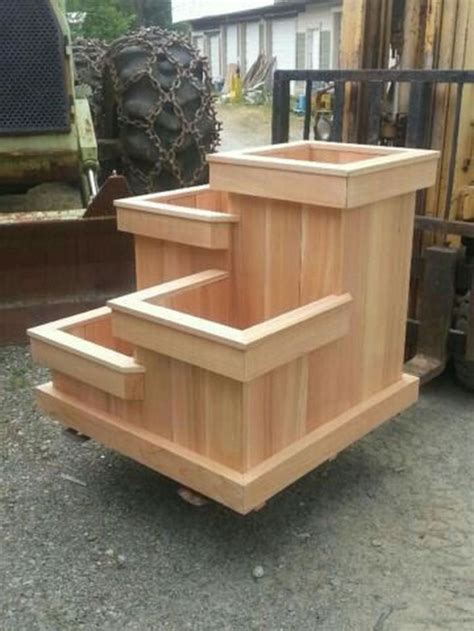 I like the idea of using homemade plywood for the stability vs. Creative DIY Wooden Planters For Your Amazing Garden 08 ...