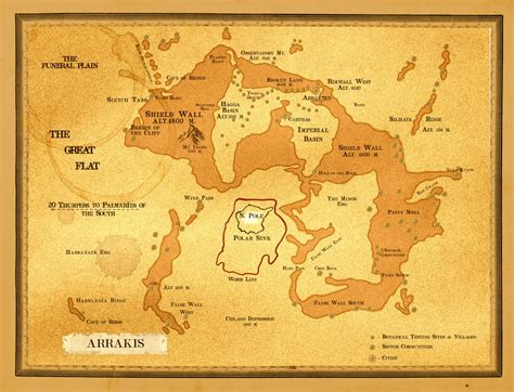 Arrakis Map Dune Arrakis Poster Dune Poster Wall Print Etsy Uk