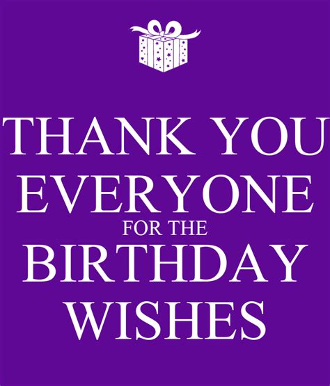 Thank You Everyone For The Birthday Wishes Poster Riz Keep Calm O Matic