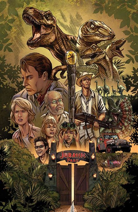 Jurassicpark Fan Poster Created By Kevin Mccoy And Coloured By Ivan