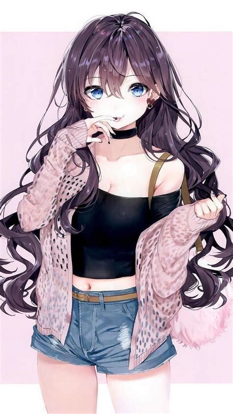 Bildergebnis Für Anime Girl Brown Hair Blue Eyes Dibujos En 2019