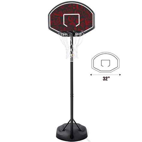 Maxkare Portable Outdoor Basketball Hoop 55 Ft 75 Ft Adjustable