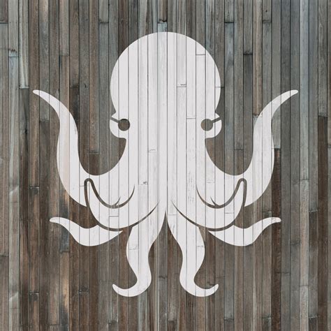 Octopus Stencil For Your Sea Themed Diy Project Durable Stencils