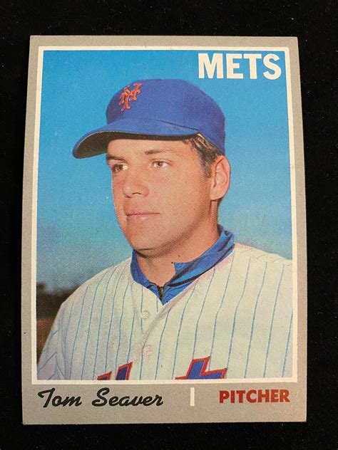 New york mets primary position: Lot - (EXMT) 1970 Topps Tom Seaver #300 Baseball Card ...