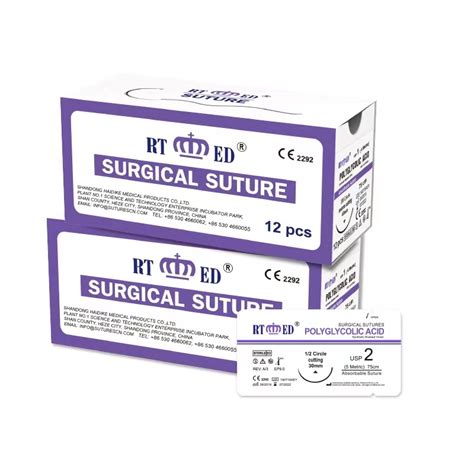 Sterile Medical Disposables Polyglycolic Acid Pga Surgical Suture