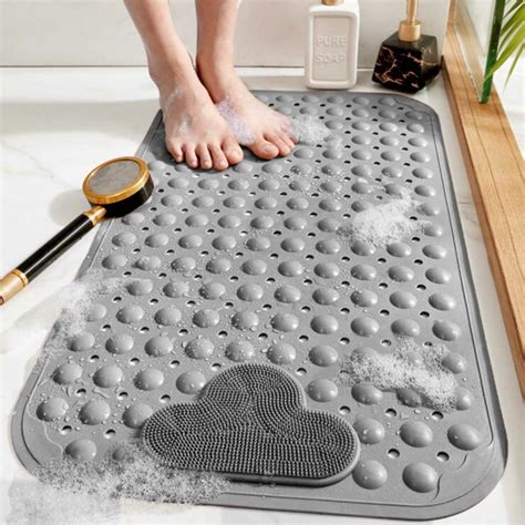 Anti Slip Bathroom Shower Mat With Feet Scrub Non Slip Style Degree