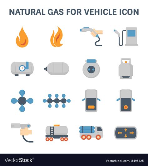 Natural Gas Icon Royalty Free Vector Image Vectorstock