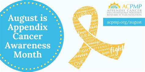 August Is Appendix Cancer Awareness Month Acpmp