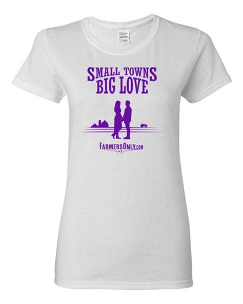 Small Towns Big Love Ladies Tee Farmersonly