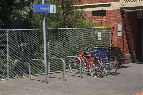 Bikes Parked On The Platform At Brunswick Wongms Rail Gallery