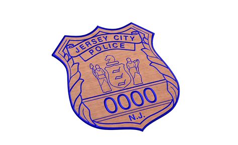 Jersey City New Jersey Police Badge Svg Etsy