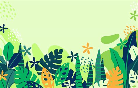 Tropical Plant With Light Green Background 1952567 Vector Art At Vecteezy