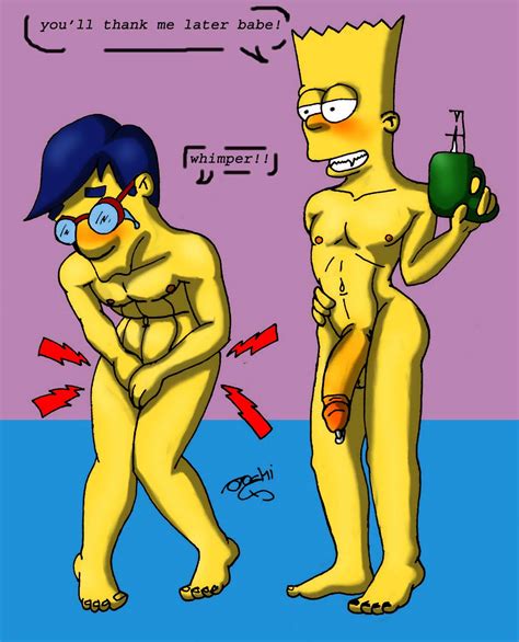 Rule 34 Bart Simpson Human Large Penis Male Male Only Milhouse Van Houten Multiple Males Pain