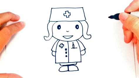 How To Draw A Nurse Nurse Easy Draw Tutorial