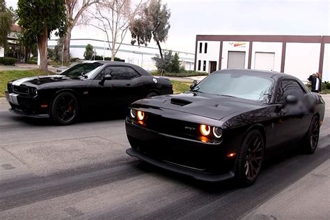 Who Will Win Dodge Challenger Hellcat Or Nitrous Powered Challenger Srt8