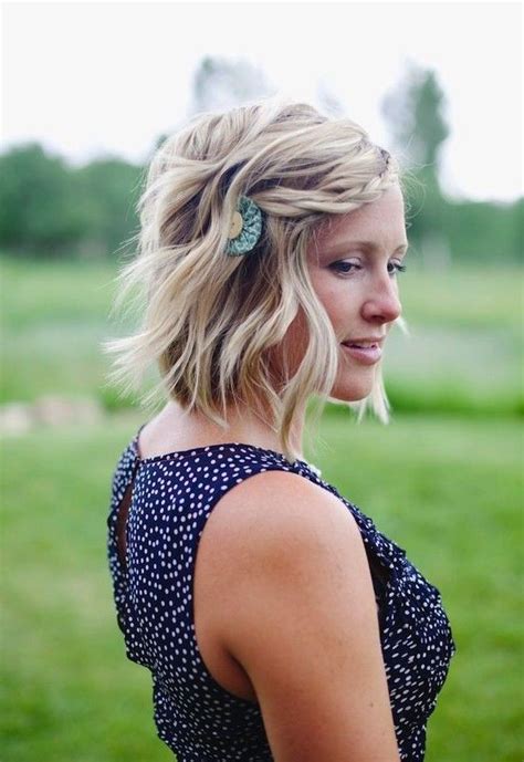 Wedding Hairstyle For Short Hair Braid Front Of Hair Braids For Short