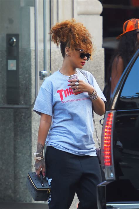 Rihanna Street Style Out In Nyc September 2015 Celebmafia