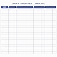 Printable Checkbook Registers