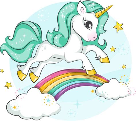 Edit online | options inside. Magical Unicorn Rainbow Stars Wall Sticker