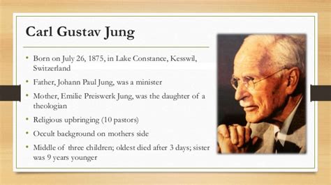 The two theories are not exactly the same, however, and jung's work can be pretty esoteric in places. Analytical Psychology - C. G. Jung