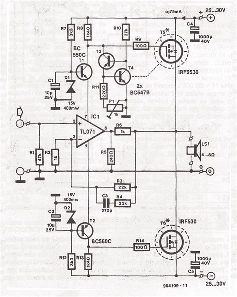 2000w Audio Amplifier Circuit Diagram